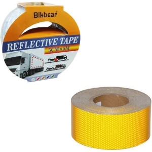 Αυτοκόλλητη αντανακλαστική ταινία 5m x 5cm κίτρινο - Reflective tape