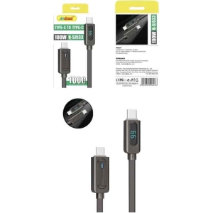 Andowl Καλώδιο γρήγορης φόρτισης TypeC σε TypeC  100W 1m Q-SJ533 - Data Cable