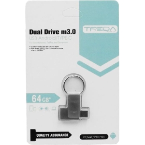 Alternative view of USB Stick Treqa UP-02 8-32GB USB 3.0 με σύνδεση USB-A & USB-C