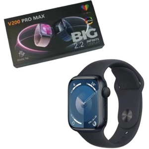 Smartwatch V200 Pro Max Smartwatch με Παλμογράφο 2.2 Big Infinite Display