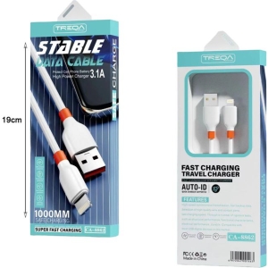 Alternative view of Treqa Kαλώδιο δεδομένων 1m USB Lightning 3.1A CA-8862 - Stable Fast Charging Travel Data Cable