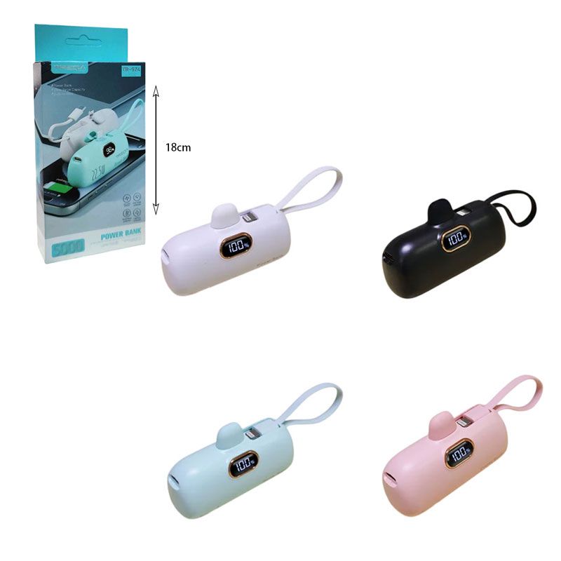Treqa power bank 5000mAh 22.5W TR-974 - 2in1 charger power bank - Image 6