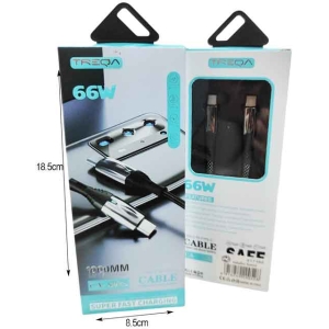 Alternative view of Treqa Kαλώδιο δεδομένων Type-C σε Type-C 66W 1m CA-8925 - Super Fast Charging Data Cable