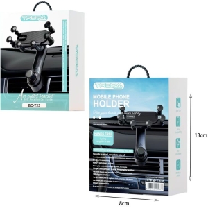 Alternative view of Treqa Βάση Κινητού Αυτοκινήτου με Ρυθμιζόμενα Άγκιστρα BC-T23 - Car Phone Holder