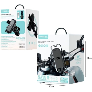 Alternative view of Treqa Βάση Κινητού Μοτοσικλέτας/ Ποδηλάτου με Ρυθμιζόμενα Άγκιστρα BC-T24 - Phone Holder
