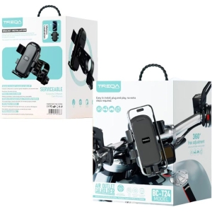 Treqa Βάση Κινητού Μοτοσικλέτας/ Ποδηλάτου με Ρυθμιζόμενα Άγκιστρα BC-T24 - Phone Holder