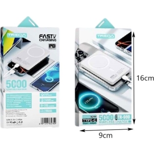 Alternative view of Treqa  Power Bank 5000mAh με Ασύρματη & Γρήγορη Φόρτιση TR-980 – Wireless Charge