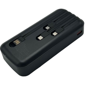 Alternative view of Treqa Powerbank 20.000mAh TR-972  – Πολυλειτουργικό με Ενσωματωμένα Καλώδια & Γρήγορη Φόρτιση