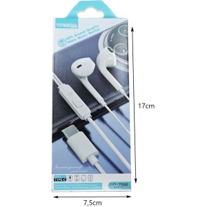 Alternative view of Treqa Ακουστικά Type-C EP-782 - Earphones