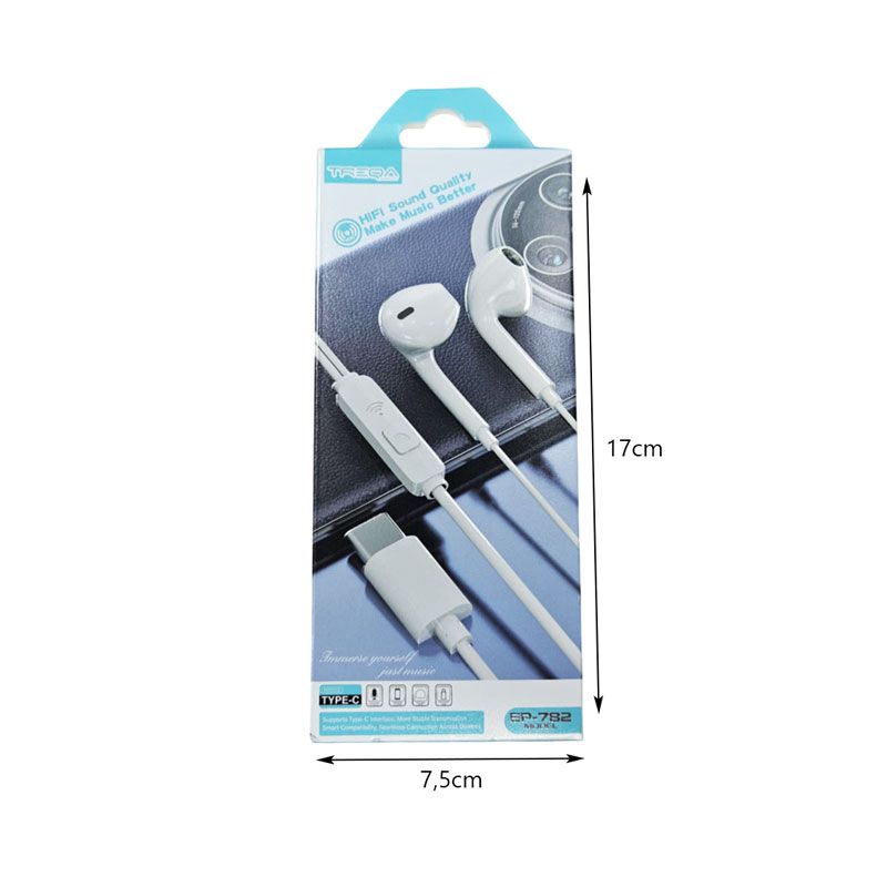 Treqa Ακουστικά Type-C EP-782 - Earphones - Image 2