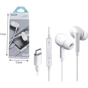 Alternative view of Treqa Ακουστικά Type-C EP-783 – Stereo Earphones