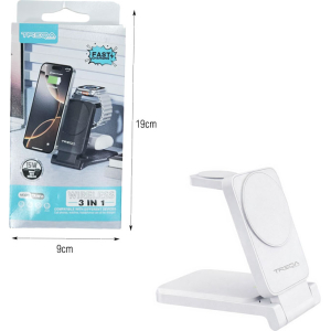 Alternative view of Ασύρματος Φορτιστής 3 σε 1 για Κινητό Ρολόι Ακουστικά – Wireless 3 in 1 Charger
