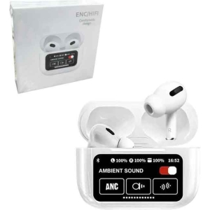 Ασύρματα Ακουστικά Bluetooth Με Οθόνη Αφής Και ENC – Wireless Bluetooth Earbuds With Touch Screen And ENC