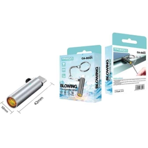 Treqa Αναπτήρας USB Type C Με Θέρμανση Χωρίς Φλόγα CA-8001 - USB Type C Lighter - Flameless Heating Lighter