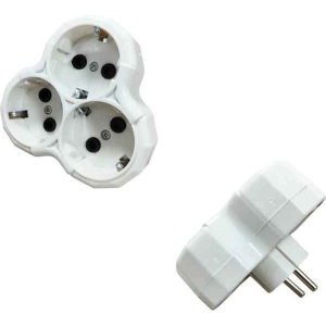 Πολύπριζο αντάπτορας ταφ 3 θέσεων 16Α/250V - Multi-socket adapter taf