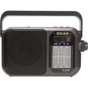 Alternative view of Meier Ρετρό Φορητό Ραδιόφωνο Bluetooth με Φακό και USB/TF M-567BT