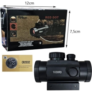 Alternative view of Διόπτρα Red Dot 1x30RD με Φωτιζόμενο Στόχο & Μπαταρία - Red Dot