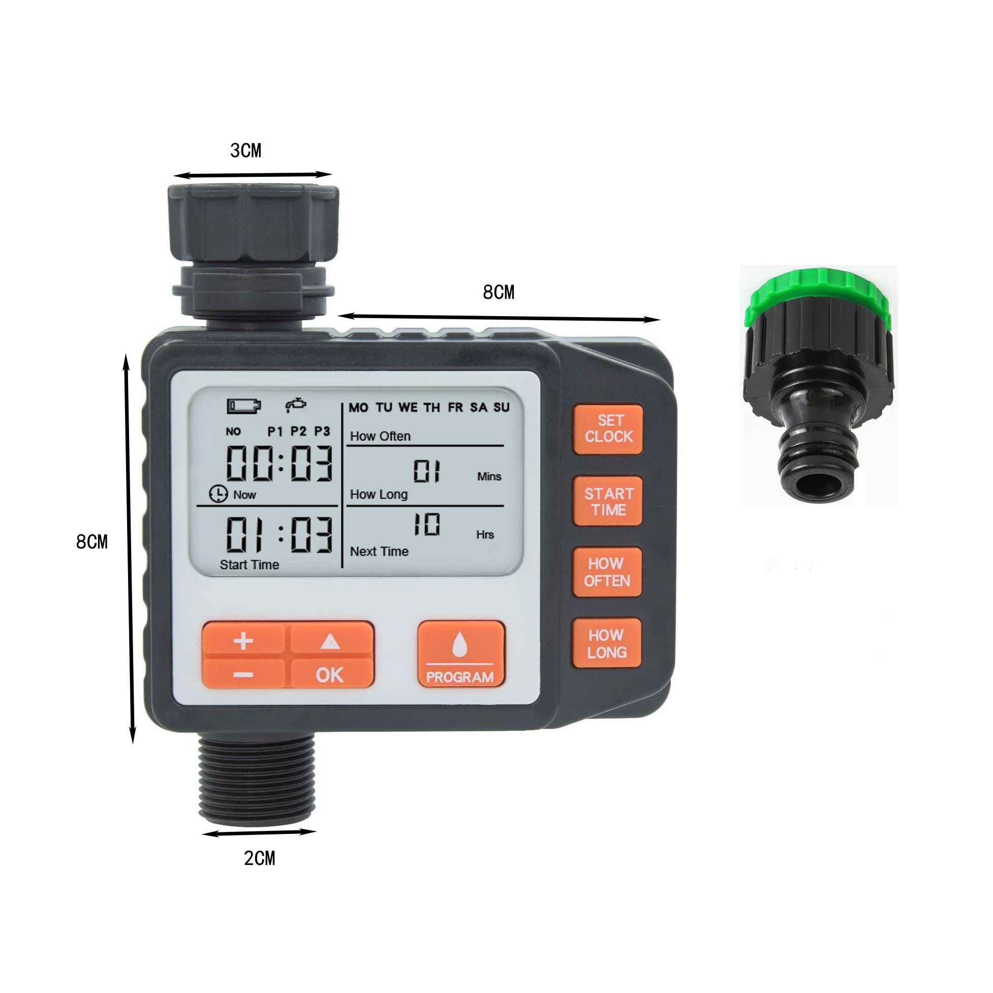 Χρονοδιακόπτης ποτίσματος με οθόνη LCD - Watering timer with LCD screen - Image 3