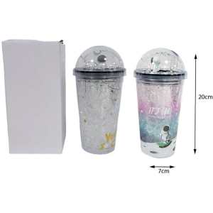 Ποτήρι Πλαστικό με Καπάκι - Water Bottle