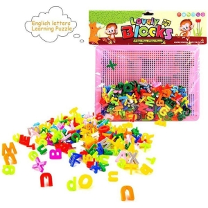 Δημιουργικό Πινακάκι με την Αγγλική Αλφάβητο - Qiment Lovely Blocks Pin Alphabet with Board Toy for Kids