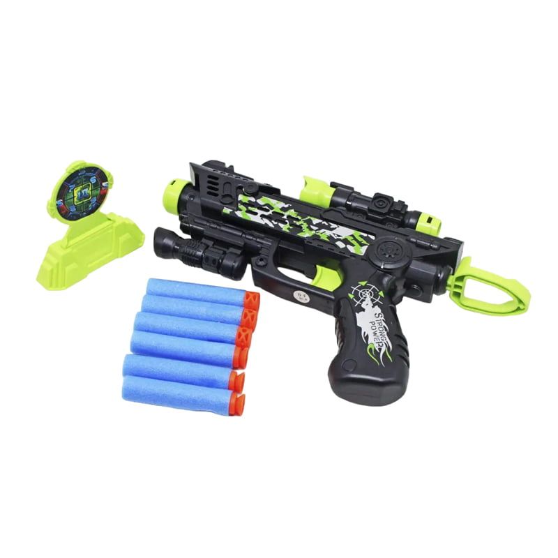 Παιχνίδι Όπλο με Μαλακές Σφαίρες 6+ DF0201A - Mayan Shooting Soft Bullet Gun Sports Game - Image 2
