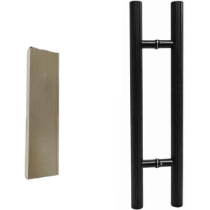 Λαβή Γυάλινης Πόρτας Λαβή Μαύρη 60cm – Black Door Handle