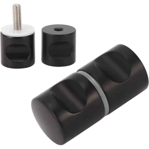 Alternative view of HBMK Μαύρη Χειρολαβή Πόρτας Τζαμιού -  Black Glass Door Handle HBMM
