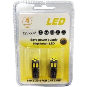 Alternative view of EJC Λάμπες Αυτοκινήτου Q3030-T10 12SMD 12-60V 2τμχ Canbus ψυχρό φως - LED light