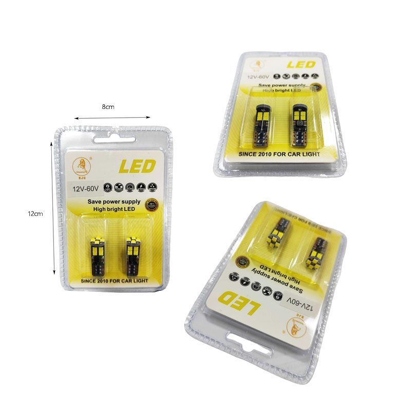 EJC Λάμπες Αυτοκινήτου Q3030-T10 12SMD 12-60V 2τμχ Canbus ψυχρό φως - LED light - Image 5