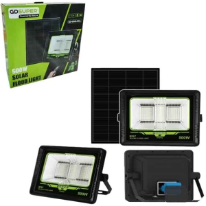 GDSuper Ηλιακός προβολέας τοίχου με τηλεχειριστήριο 500W GD-500L – Solar flood light