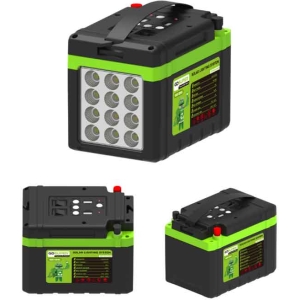 Alternative view of GDSuper Φορητό Φως Έκτακτης Ανάγκης - Μπαταρία Αποθήκευσης Ηλιακής Ενέργειας 12V 15Ah GD-1215 - Emergency portable light