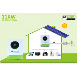 Alternative view of Υβριδικός Ηλιακός Μετατροπέας 11KW 48V GD Super για Φωτοβολταϊκά Συστήματα - GD Super 11KW 48V Hybrid Solar Inverter
