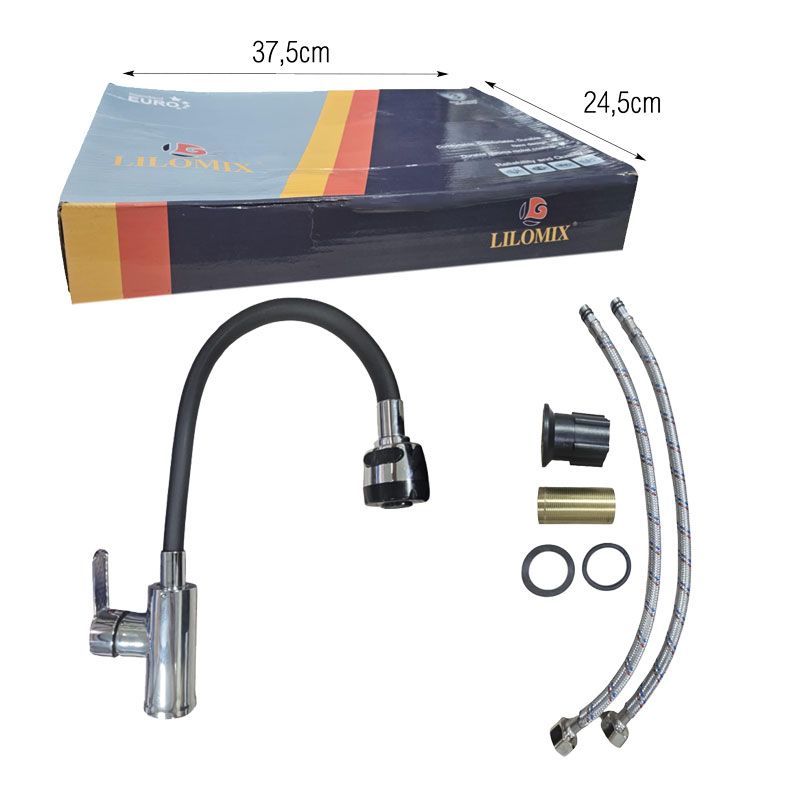 Μπαταρία Κουζίνας με Εύκαμπτο Λαιμό - Kitchen Faucet with Flexible Spout - Image 2