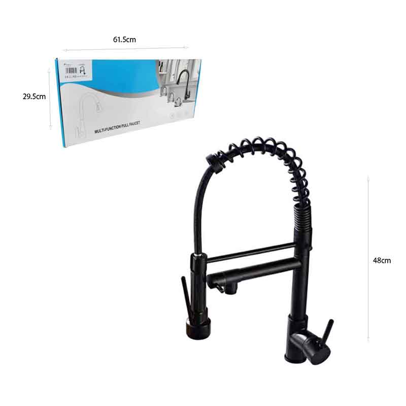 Μπαταρία Κουζίνας Μαύρη - Βρύση Κουζίνας - Kitchen faucet - Image 5