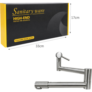 Alternative view of Sanitary Ware Αναδιπλούμενη Βρύση Τοίχου Κουζίνας Inox - Stainless Steel Wall Mounted Folding Kitchen Faucet Sanitary Ware