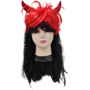 Αποκριάτικη Περούκα Διαβολάκι Με Κέρατα – Carnival wig