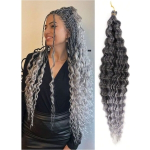 Μαλλιά για Ράστα Σγουρά TGREY - Curl Βraids Extension Rasta Hair