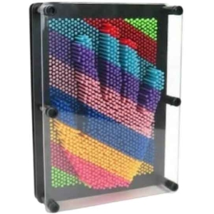 Επιτραπέζιο Πλαστικό Διακοσμητικό 3D Πλαστικό Pin Art - Τυχαία Επιλογή Σχεδίου - 3-Dimensional Pin Sculpture