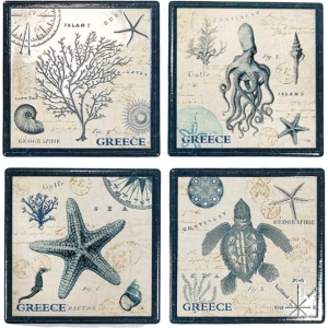Alternative view of Σετ σουβέρ Greece 4τμχ - Coaster set 4pcs