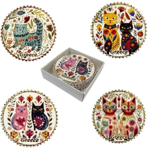 Σετ σουβέρ Greece 4τμχ - Coaster set 4pcs