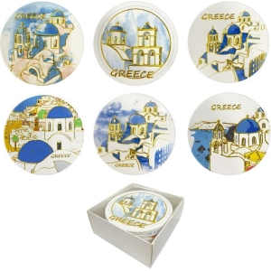Σετ σουβέρ Greece 6τμχ - Coaster set 6pcs