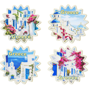 Alternative view of Σετ σουβέρ Greece 4τμχ - Coaster set 4pcs