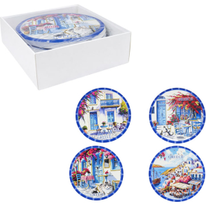 Σετ σουβέρ Greece 4τμχ - Coaster set 4pcs