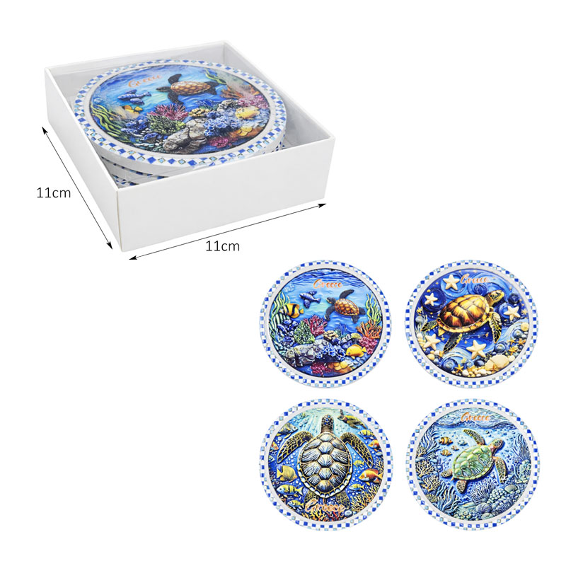 Σετ σουβέρ Greece 4τμχ - Coaster set 4pcs - Image 3