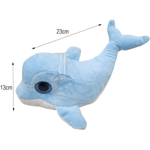 Alternative view of Λούτρινο Δελφίνι με Βεντούζα - Stuffed animal Dolphin