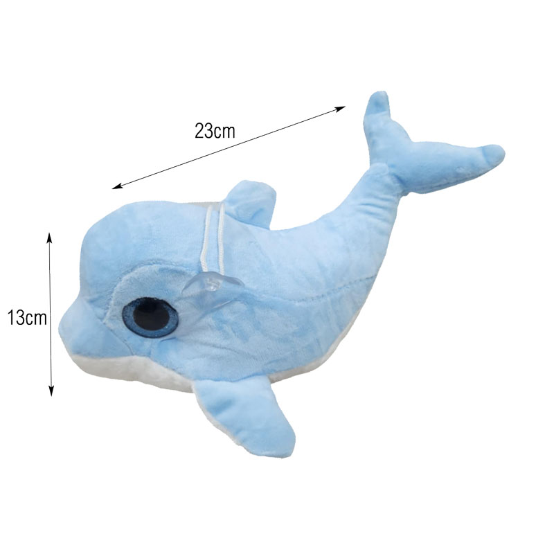 Λούτρινο Δελφίνι με Βεντούζα - Stuffed animal Dolphin - Image 2