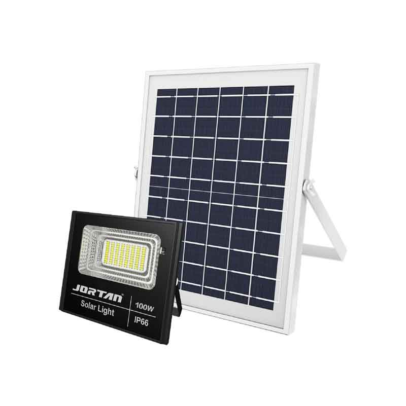 Jortan Ηλιακός Προβολέας Με Τηλεχειριστήριο LED 100W IP66- Solar Flood Lamp - Image 2