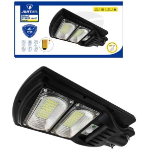 Jortan Led Αδιάβροχο Ηλιακό Φωτιστικό Δρόμου 100W με Ανιχνευτή Κίνησης Και Τηλεχειριστήριο IP66 6500K  - Solar Street Lamp