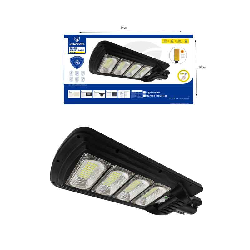 Jortan Led Αδιάβροχο Ηλιακό Φωτιστικό Δρόμου 200W με Ανιχνευτή Κίνησης Και Τηλεχειριστήριο IP66 6500K - Solar Street Lamp - Image 3