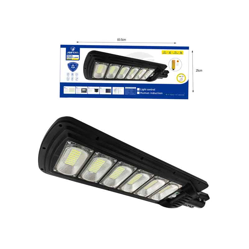 Jortan Led Αδιάβροχο Ηλιακό Φωτιστικό Δρόμου 300W με Ανιχνευτή Κίνησης Και Τηλεχειριστήριο IP66 6500K - Solar Street Lamp - Image 3